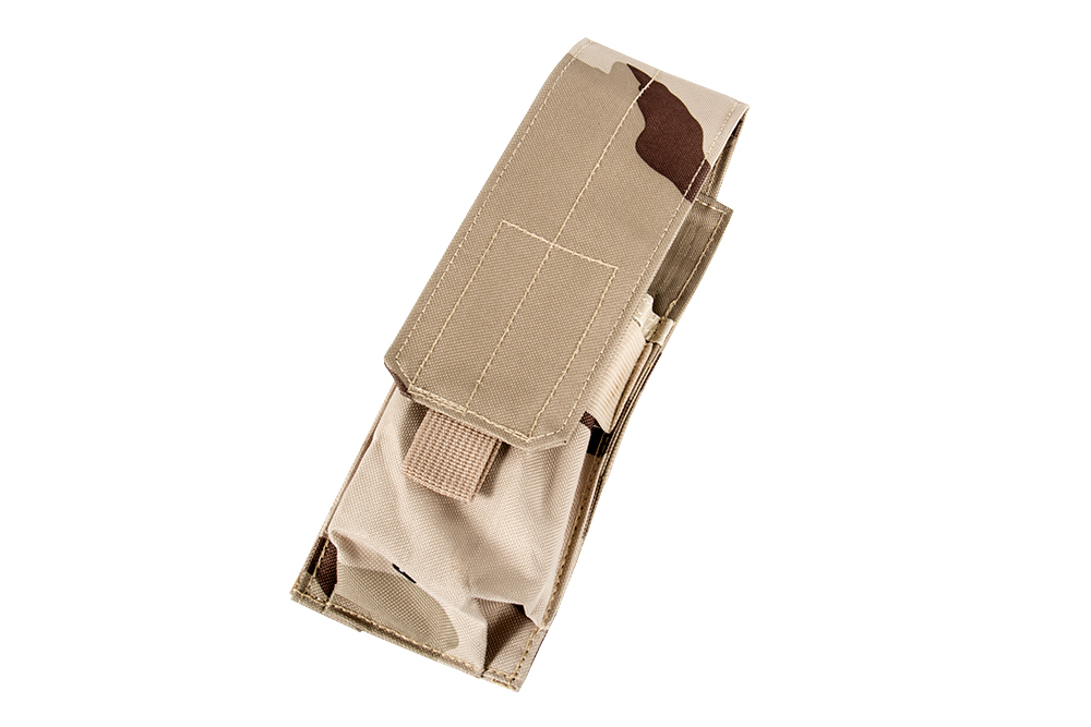 Phantom Single Mag Pouch, 600D - Desert Camo 100% nylon